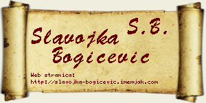 Slavojka Bogičević vizit kartica